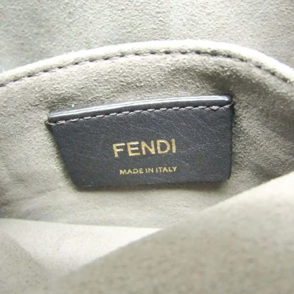 FENDI Red Leather Shoulder Bag